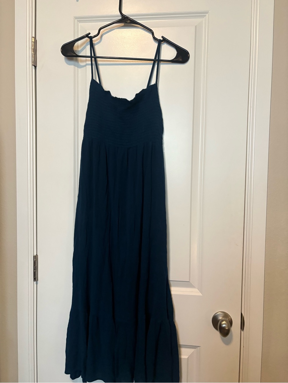 Teal Spaghetti-Strap Maxi Dress